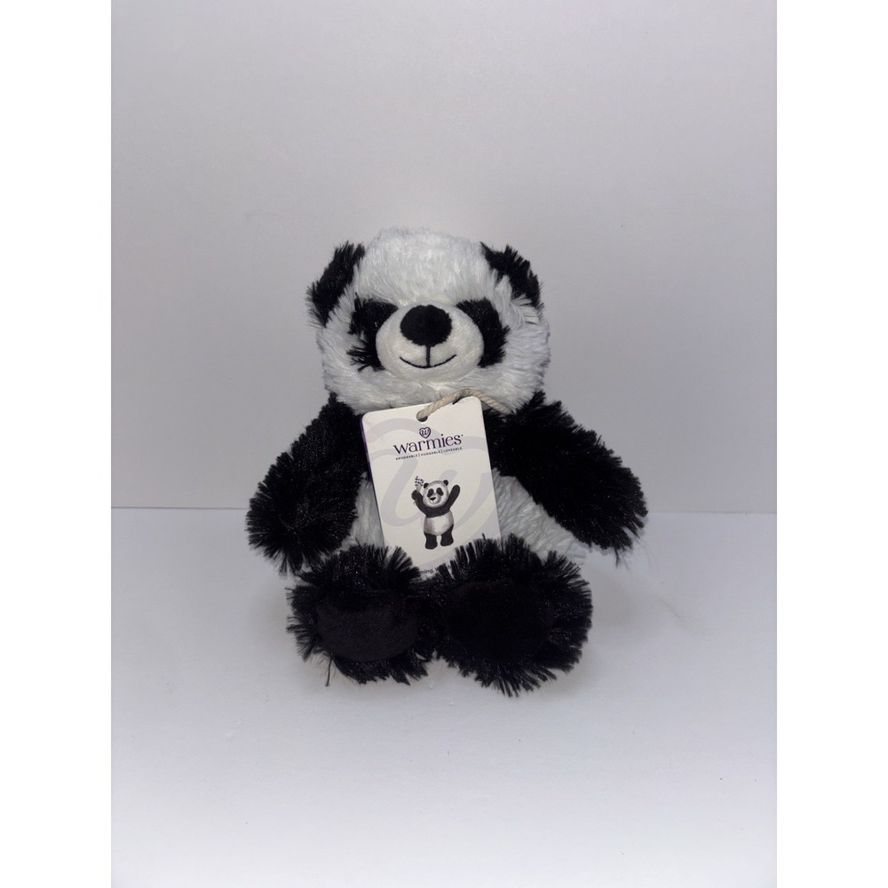NEW Warmies Cozy Plush -  Panda Junior Mini Therapy Microwavable Heatable Toy